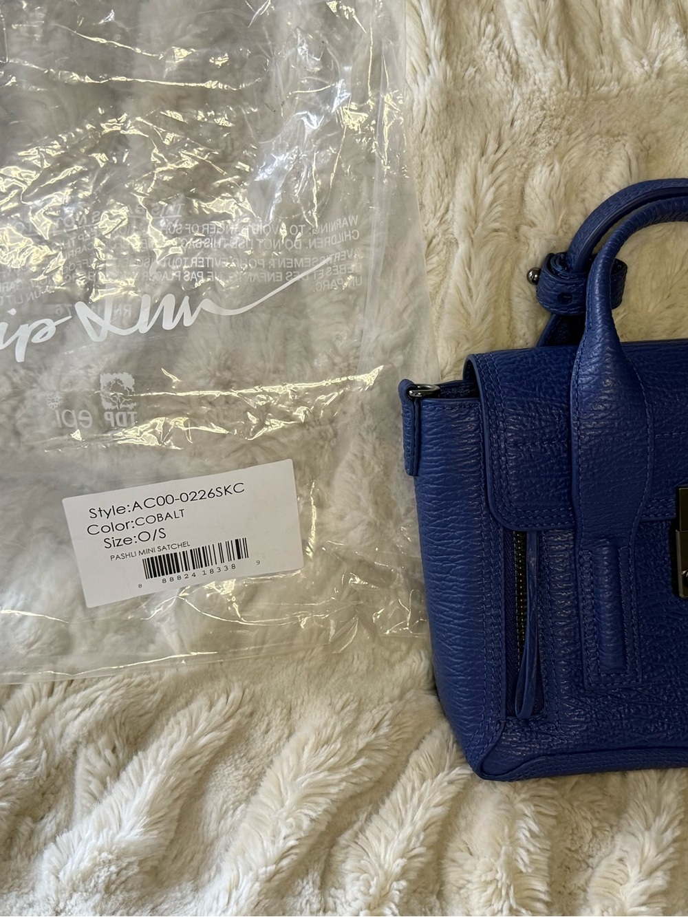 3.1 Phillip Lim Electric Blue Leather Satchel - Picture 2 of 9